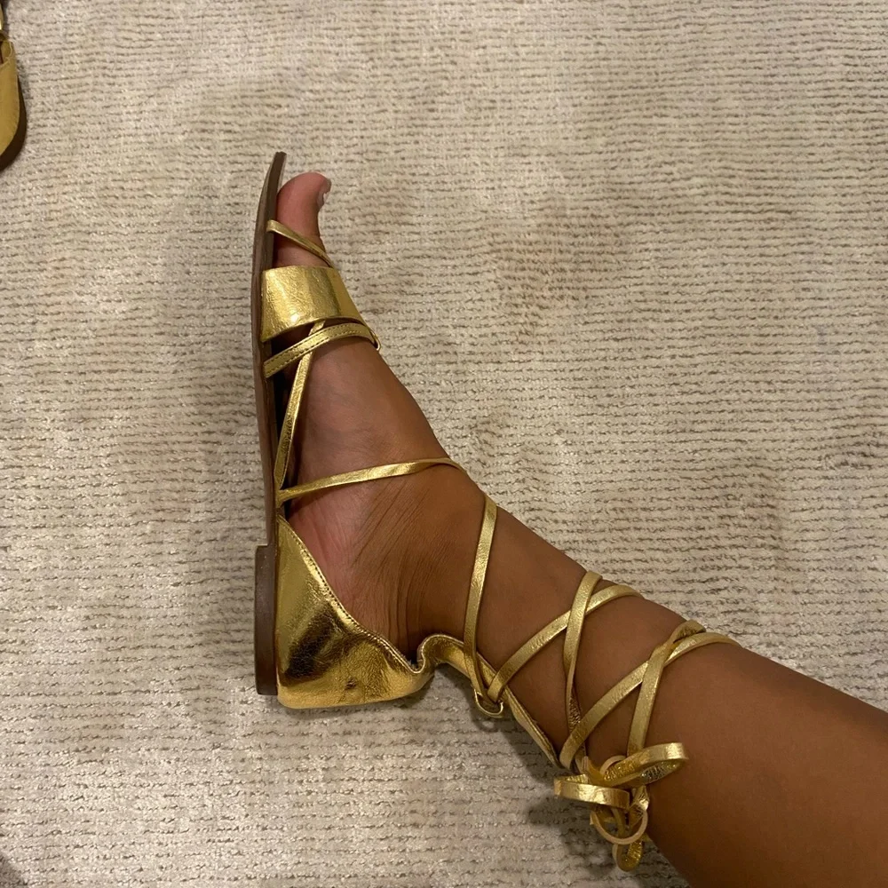 Gold Sandals - Picture 2 of 8